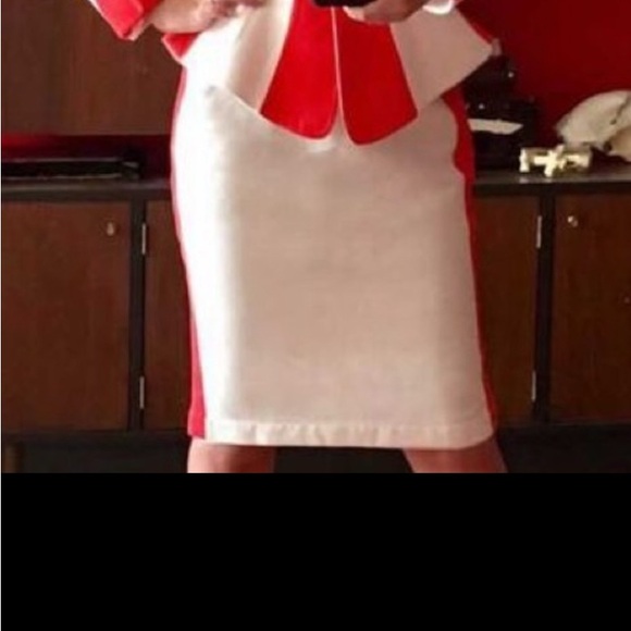 Thierry Mugler Red and White Ensemble - Picture 8 of 8